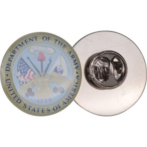 New U.S. Department Of War Badge Metal Printing Enamel Butterfly Buckle Pin Badge