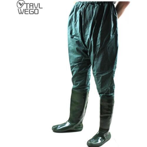 TRVLWEGO Fishing Clothes Hunting Wading Pants Waterproof Wading Suit Breathable Chest Waders Overalls Fly Fishing Trousers