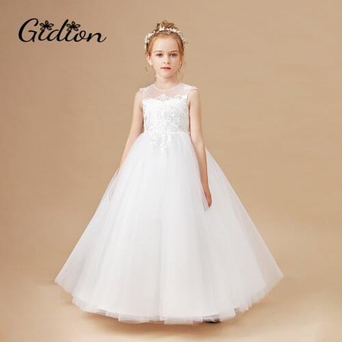 Princess Flower Girl Dress Wedding Birthday Party Kids Dresses For Girls Childrens Costume Teenager Prom Designs Kids Dress