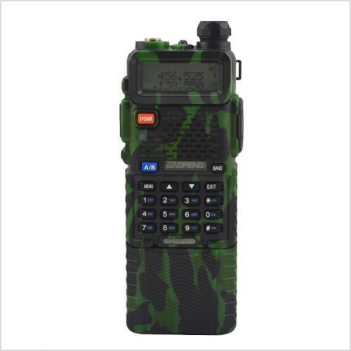Baofeng UV-5R dualband Camouflage walkie talkie 136-174/400-520MHz two way radio w/ free earpiece and 3800mAh Li-ion battery