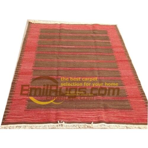 Tapis kilim Wool Handmade Floor For Bedroom Square Turkish Natural