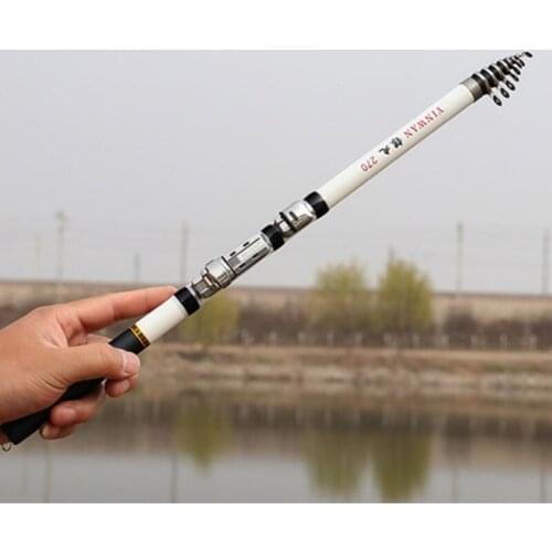 Telescopic Rock Fishing Rod 1.5M 1.8M 2.1M 2.4M 2.7M 3M Spinning Fly Carp Feeder Carbon Fiber Rod Mini Travel Rod Reel Seat