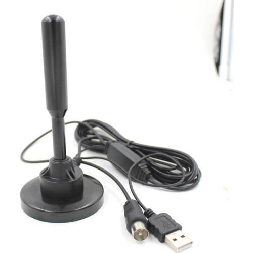 DVB-T DVB-T2 TV Antenna Receiver Aerial IEC Port Anti-interference With USB Car TV Aerial Universal Free Shipping