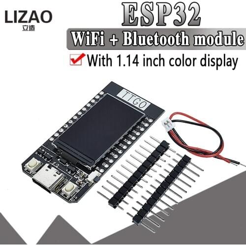TTGO T-Display ESP32 WiFi E Bluetooth Module Development Board Para Ar duino 1.14 Polegada LCD 4MB