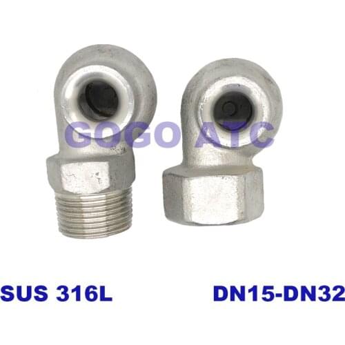 316L stainless steel vortex nozzle DN15-32 large flow dust removal desulfurization denitration male female thread Connector
