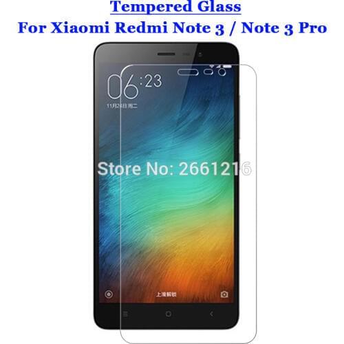 Hongmi Note 3 Tempered Glass 9H 2.5D Premium Screen Protector Film For Xiaomi Redmi Note 3 / Note 3 Pro / Note 3 Prime 5.5"
