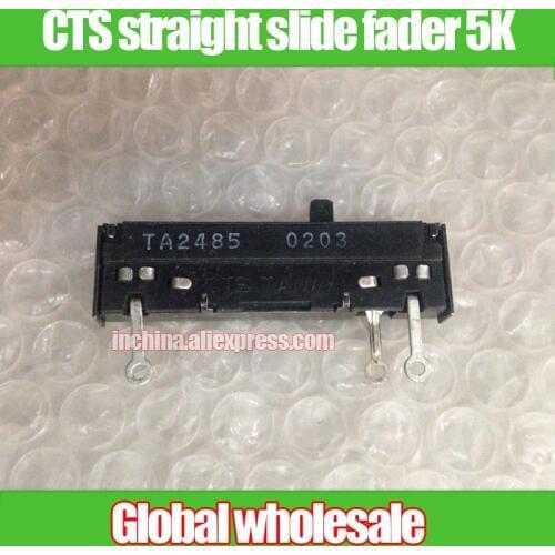 1pcs 50mm Taiwan CTS straight slide potentiometer 5K fader / total length 50MM wide 8MM high 8MM
