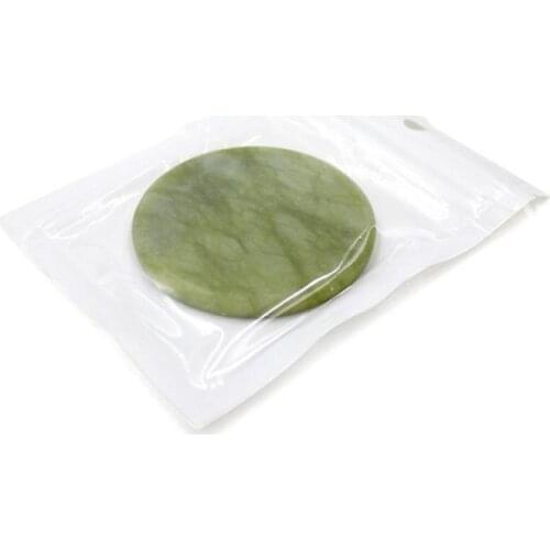 1Pcs Eyelash Extension Glue Adhesive Pallet Pad Stand Holder Unique Round Jade Stone for Fake Eye Lash Holder Tool TSLM2