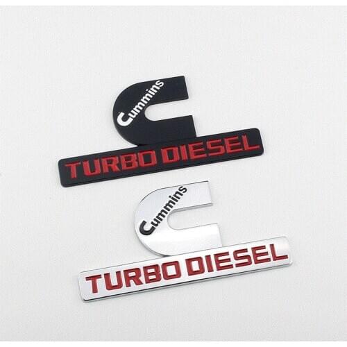 10pcs Cummins Turbo Diesel Car Emblem Output Nameplate Replacement Sticker for R-AM 2500 3500 Fender Emblem Mopar Accessories