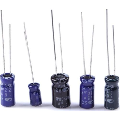 120pcs 1set Of 120pcs 12 Values 0.22UF-470UF Aluminum Set Electrolytic Capacitor Pack Kit Assortment P2G0