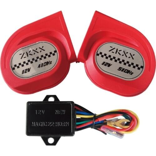 12V 120Db Snail Horn Air Horn For Car Boat Motorbike Van Truck Electric Pump Air Super Loud Horn