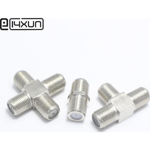 2pcs F Head TV Female to Female Plug jack Closed-circuit Joint Plug Antennas TV F Coaxial Plugs Adapter Connector