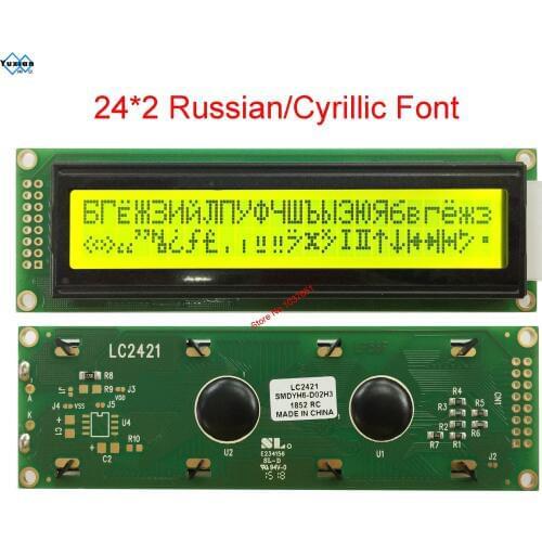 2402 242 24x2 lcd display with Russian cyrillic Font LC2421