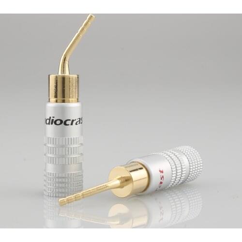 500pcs/set 2mm Nakamichi Banana Audio Speaker Plug Connectors Gold Plated Adapter Plugs