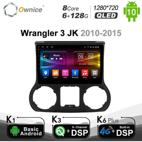 Ownice k3 k5 k6 4G LET Android 10.0 360 Panorama SPDIF DSP Car DVD Player Radio For Jeep Wrangler 3 JK 2010 2012 2015 2016 2017