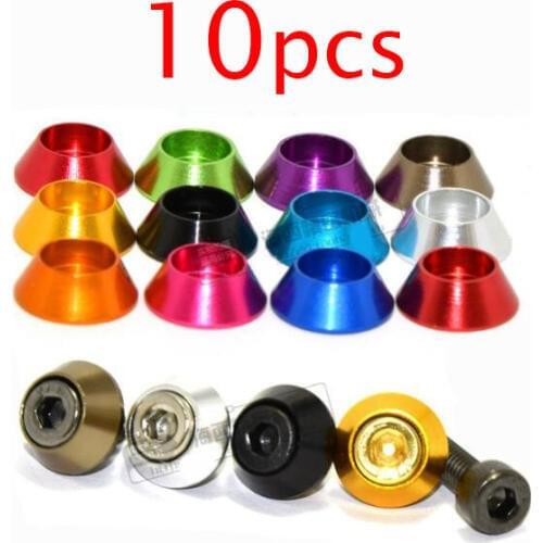 Free Shipping 10 Pcs Aluminium Alloy M3 Screw Countersunk Gaskets Screw Washers for DIY Models