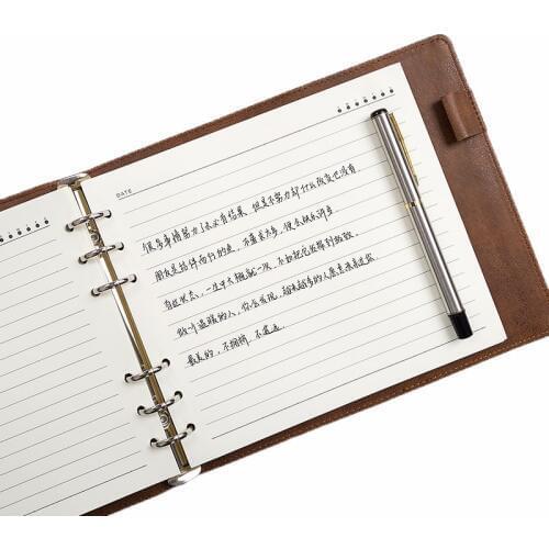 Horizontal Notebook Notebook Detachable Plan Book Rollover Notebook Stationery Business Office Supplies Thickened Large Diary