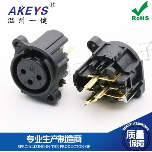 CT3-04CHF audio port Audio amplifier Three cores and three legs In-line Female seat