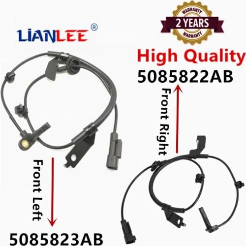 2pcs Front Left & Right ABS Wheel Speed Sensor 5085822AB 5085823AB For Chrysler SEBRING 200 300 DODGE Journey Avenger