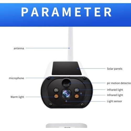 4G Solar Powered 1080P Bullet IP Camera Y9 waterproof outdoor Security cctv camera with Night Vision Motion Detection