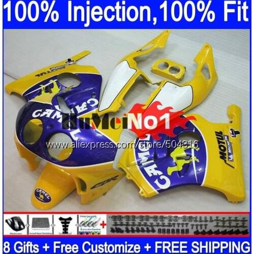 Injection Body For HONDA CBR 250 RR yellow gloss CBR250RR MC19 88 89 134MC.84 CBR 250RR 250R CBR250 RR 1988 1989 OEM Fairing Kit