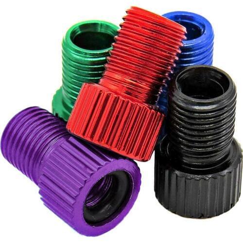 5Pc Brass Adaptor Presta To Schrader Bicycle Valve Converter Bike Pump Connector Bicycle Valve Adapter Air Pump Road Bike Tire