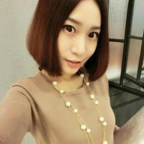 @ Cheap Korea Accessories multilayer fashion double pearl necklace chain length sweater wholesale
