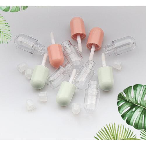 2021 new 5ml Lip Gloss Mini Capsule Tube Moisturize Clear Lip Gloss Change Color Plumping Lipgloss Glitter Makeup Glossier Lip