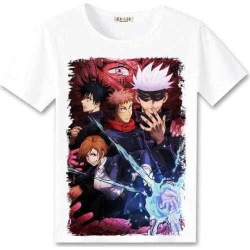 NEW Jujutsu Kaisen Cosplay T Shirt Fushiguro Megumi Yuji Itadori Print Summer Short Sleeves T-Shirt Casual Top Tee tshirt