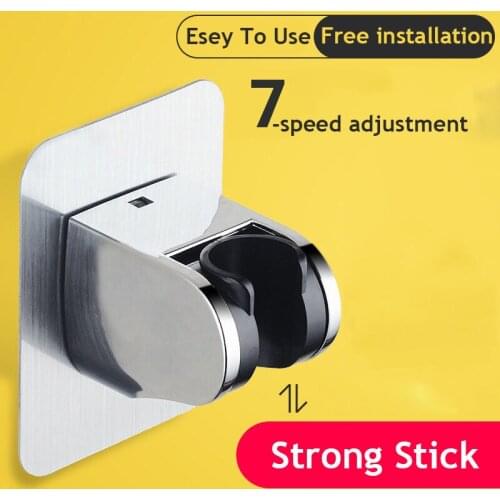 New Arrival Shower Head Holder Wall Mounted Shower Holder Bathroom Accessory 7-Speed Adjustable Shower Bracket Easy To Use
