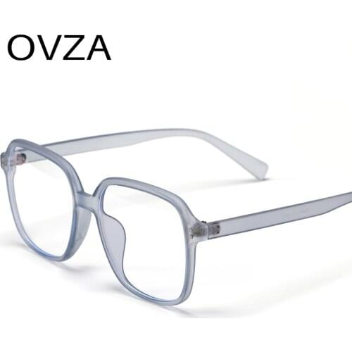 OVZA TR90 Computer Glasses for Women 2021 Anti-Fatigue Anti Blue Light Eyeglasses Male Fashion High-quality Matte Frame S9050