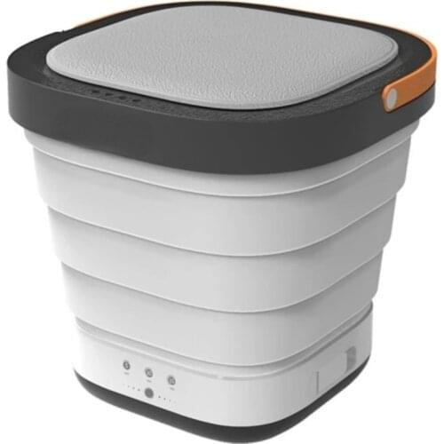 Portable Mini Folding Clothes Washing Machine Bucket Automatic Cleaning Underwear Foldable Washer For Home Travel