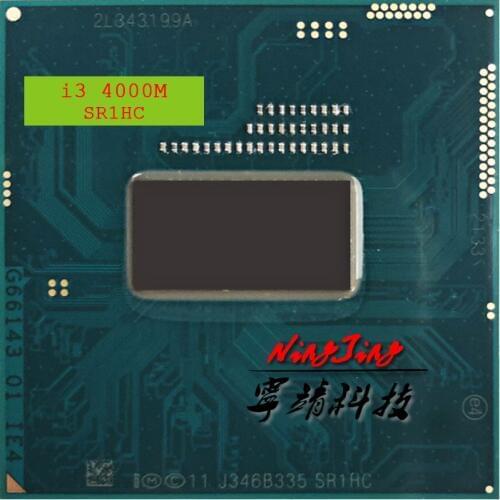 Intel Core i3-4000M i3 4000M SR1HC 2.4 GHz Dual-Core Quad-Thread CPU Processor 3M 37W Socket G3 / rPGA946B