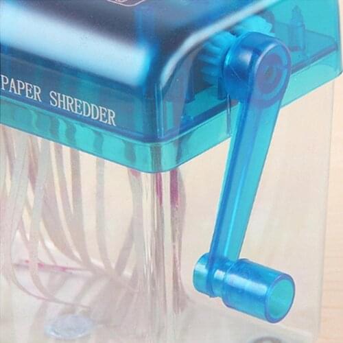 Mini Manual Paper Shredder Hand Cutting For Paper Household Cutting Equipment Office Machine Energy-efficient Shredder B8J7