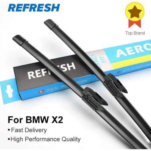 REFRESH Windscreen Wiper Blades for BMW X2 F39 sDrive 18i 20i 18d xDrive 20d 25d 18d 20i Fit Top Lock Arms 2017 2018 2019