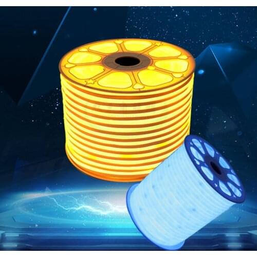 LED Neon Strip 220V 2835 120LEDs/M soft Neon tape BAR light 8x16mm one side lighting double side lighting 360 degree lighting