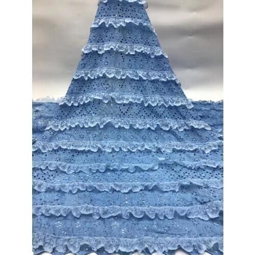 High Quality African Swiss Cotton Lace Fabric Punch New Nigerian Soft Swiss Voile Lace In Switzerland For Men Women Sewing