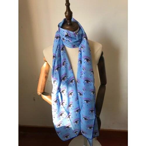 2018 new arrival winter autumn 100% silk scarf 180*45 cm long shawl high quality wrap shawl for women lady free shipping