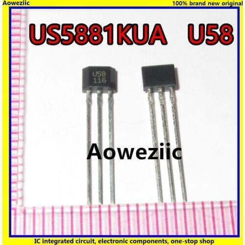 10Pcs/Lot US5881KUA US5881 U58 TO-92S Unipolar Hall Switch Sensor New Original Product