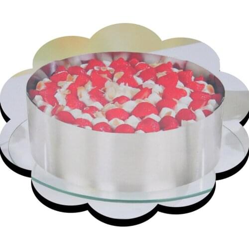 16-30CM Retractable Stainless Steel Circle Mousse Ring Baking Tool Set Cake Mold Size Adjustable Dessert cake decorating tools