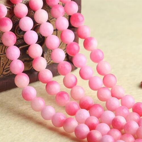 6A Natural Honey Peach Chalcedony Stone Beads For DIY Bracelet Jewelry Making 4/6/8/10/12mm Round Loose Beads Strand 15