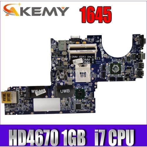 Akemy CN-0Y507R For DELL XPS 1645 Y507R Laptop Motherboard with Graphics Card HD4670 1GB Support i7 CPU DA0RM5MB8D0 100% working