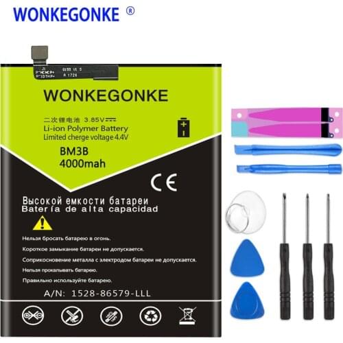 WONKEGONKE BM3B Good Quality Battery For Xiaomi Mi Mix 2 II 5.99" MIX2 MIX2S Mobile Phone Batteries Bateria