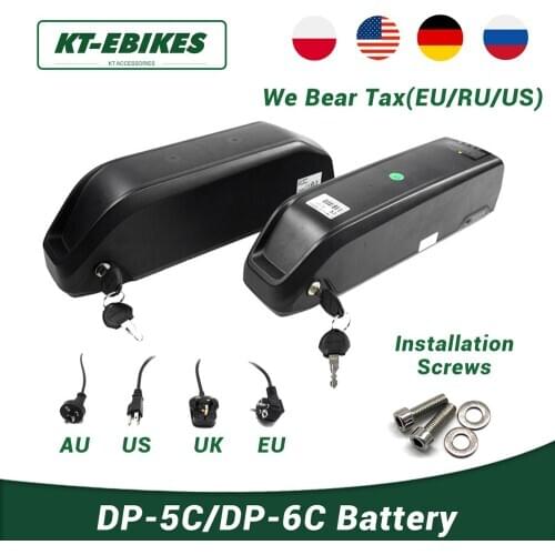 KT Bafang Battery 36V 48V DP-5C DP-6C Battery Polly 48V 12Ah 13Ah 16Ah Ebike Cycling Lithium Battery With Charger