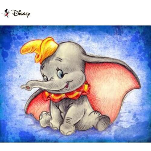 Disney Diy 5d Diamond Painting "Cartoon Dumbo" Cross Stitch Square Round Diamond Embroidery Handwork Rhinestone Art A30286