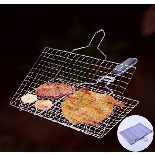 More 5 People Stainless Steel Barbecue Nest BBQ Grill Two Size Barbecue Tong BBQ Tools