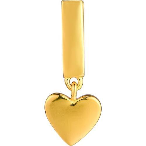 925 Sterling Silver Reflexions Floating Heart Clip Charm Shine Original Jewelry Making Fits For Reflexions Bracelet