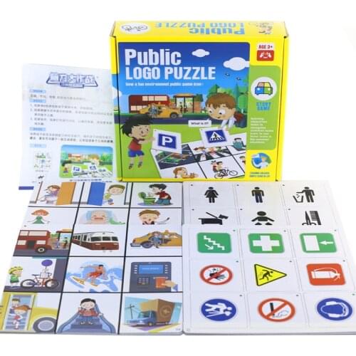 Children Safety Signs Learn Educational Toys To Learn Recognize Prohibition Of Fireworks/Smoking/Electrical Hazards/Warning Card