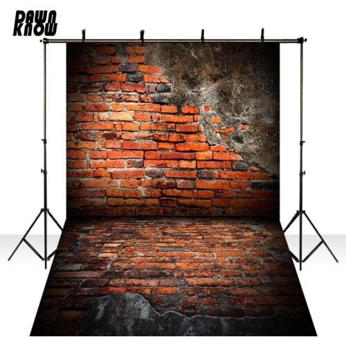DAWNKNOW Retro Broken Brick Wall Photography Background Backdrop Ground Photocall Wedding Children Photo Studio Props GY247