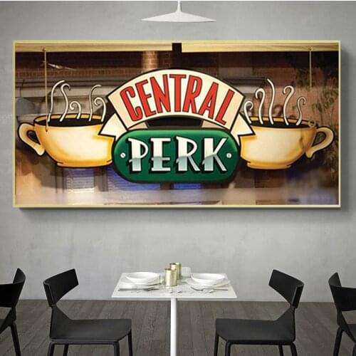 Central Perk Cafe Canvas Painting Friends TV Show Posters and Prints Scandinavian Wall Art Picture for Living Room Cuadros Decor